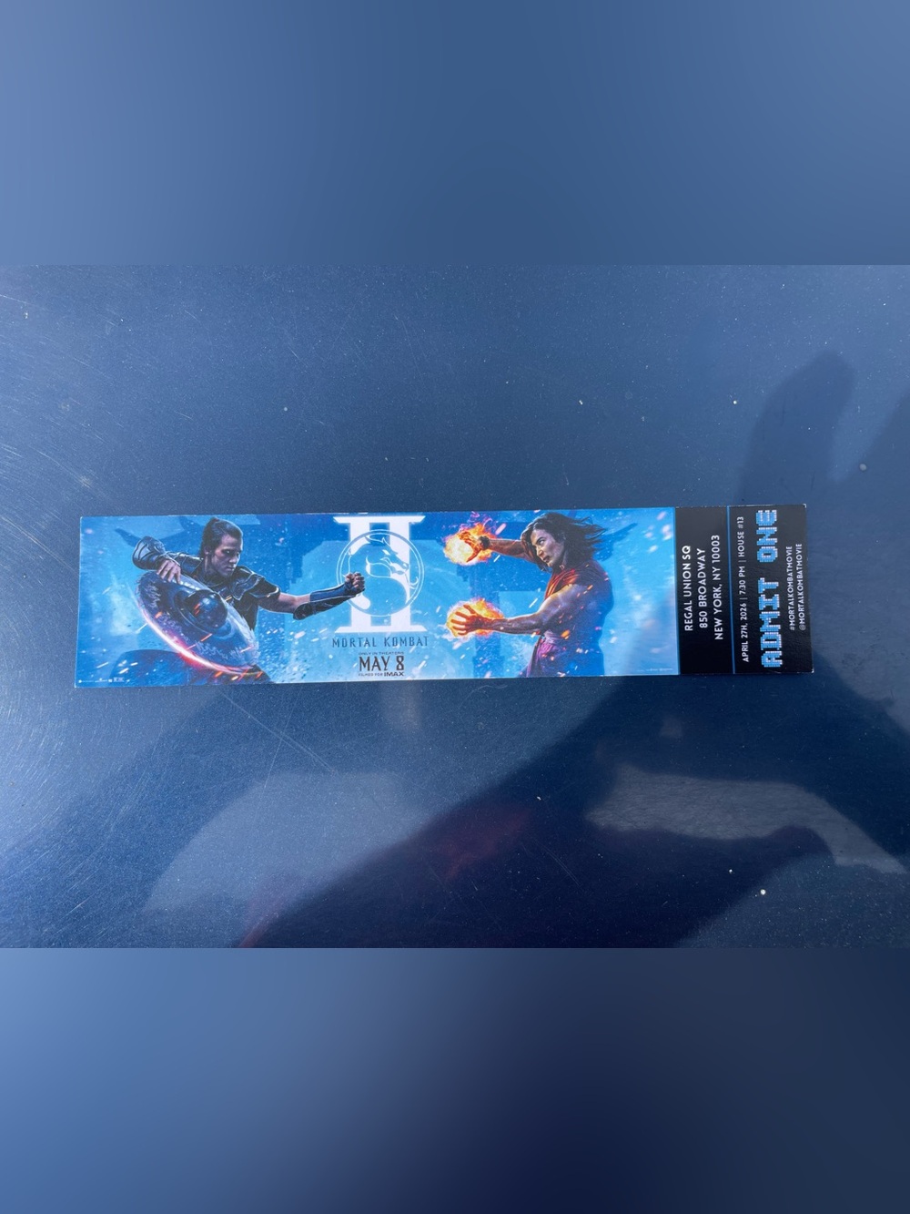 Mortal combat II ticket